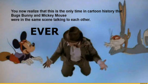 mickey mouse and bugs bunny
