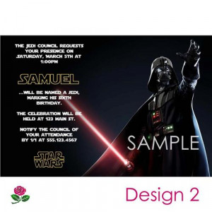 Star Wars Invitations - 20 Personalized Birthday Party 4x6' Custom ...