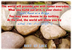 Nice best of luck quotes sayings pics for facebook
