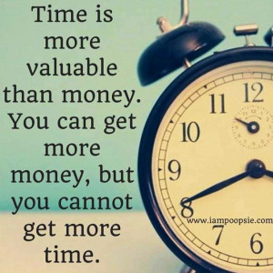 Spend your time wisely