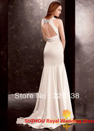 2014 Vera Long font b Wedding b font font b Dress b font Bridal jpg