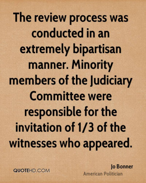... Judiciary Committee were responsible for the invitation of 1/3 of the