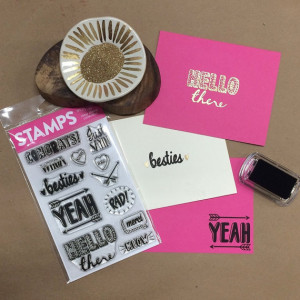 Hand Lettered Sayings Clear Stamp Collection - Congrats, Just Sayin ...