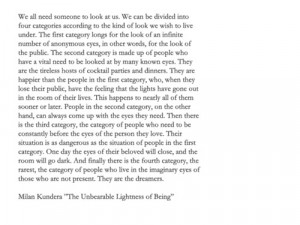 ... Philosophy #Love #The unbearable lightness of being #Milan Kundera