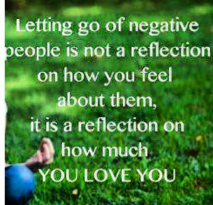 let go of negative people