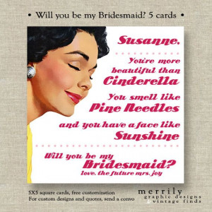 Will you be my bridesmaid card - Bridesmaids Movie Quote