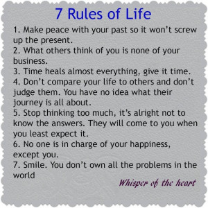 Rules of Life | Wallpapers Quotes And Fun