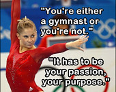 Shawn Johnson Gymnastics Poster Olympic Champion Photo Quote Wall Art ...