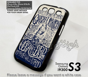 Hillsong United Oceans Lyric Quote Design for Samsung Galaxy s3 Case
