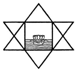 Sri Aurobindo's Symbol: A Lotus on 7 waves