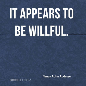 Nancy Achin Audesse Quotes