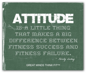 Green Fitness Attitude Poster