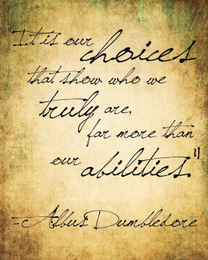 Albus Dumbledore Quote from Harry Potter