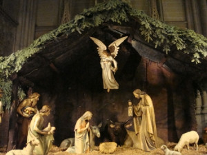 ... scenes - the classic Nativity Scene versus the Snaketivity Scene from