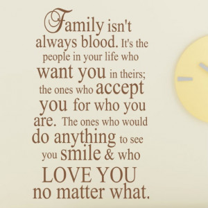Family Isnt Always Blood Quotes. QuotesGram