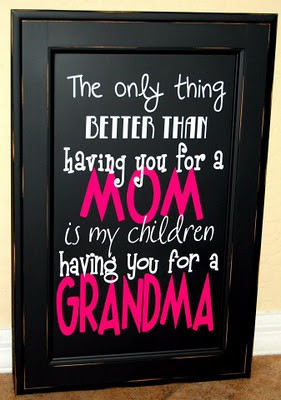 ... mom and mother in law. I wanted to do something smaller and classier