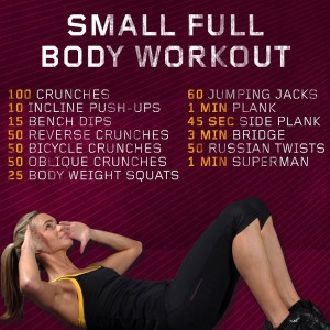 Small Full Body Workout” Quote