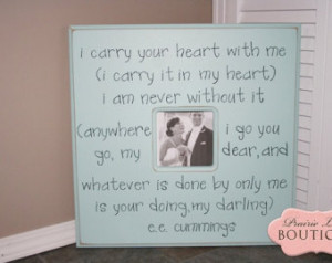 ... Quote, Weddings, Anniversary, Love Gift, Couples, Custom Picture Frame