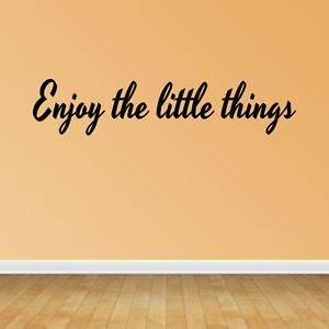 ... Little-Things-Wall-Decal-Inspirational-Quotes-Home-Decor-Saying-Family