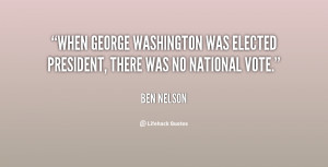 When George Washington was elected president, there was no national ...