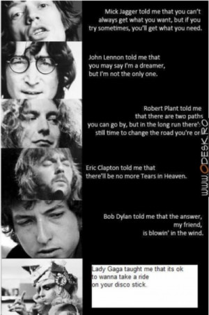 Quotes from famous rock singers