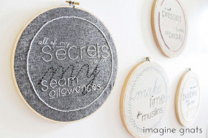sewing sayings embroidery pattern || imagine gnats #embroidery # ...
