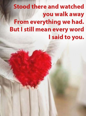 Love Can't Fade Away Right after a Breakup