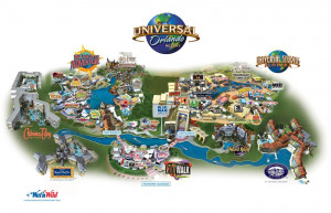 Universal Studios Orlando Map 2014