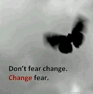 Don't fear change change fear