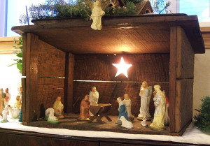 wooden nativity olive wood christmas nativity wooden christmas manger ...