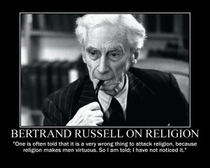 Bertrand Russell on religion by fiskefyren