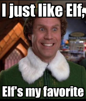 just like elf elfs my favorite Buddy The Elf Wallpaper