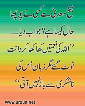 sheikh saadi quotes