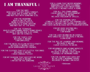 am thankful....