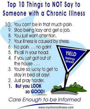 Chronic illness I dare someone to say 