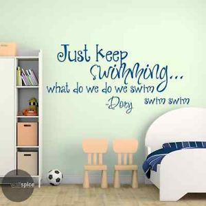 ... Swimming-Dory-Quote-Vinyl-Wall-Decal-Sticker-Finding-Nemo-Disney-Pixar
