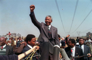 -apartheid leader and African National Congress member Nelson Mandela ...