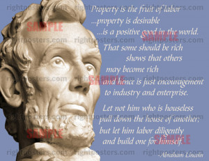 Abraham Lincoln property quote