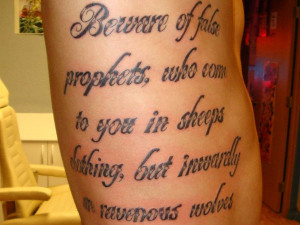 Tattoo Bible Verses For Girls