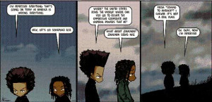 Aaron McGruder's left wing politics was heavily shaped by the Hip Hop ...