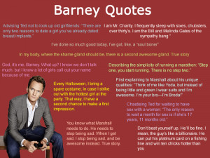 How I met your mother: Barney Quotes