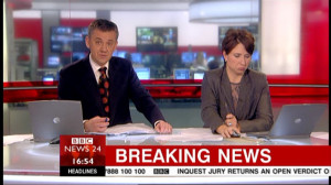 ... the logo the BBC is bigger with slightly smaller NEWS 24. I like it