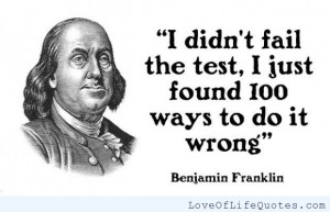 Quotes by Benjamin Franklin Fairles