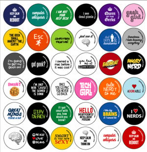Home » Gifts & Gear » Buttons » Technology, Geek and Nerd Sayings