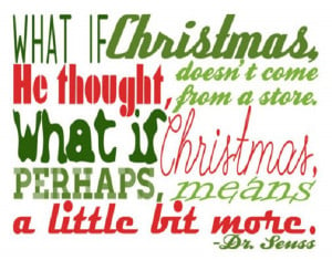 Dr. Seuss Christmas Quote