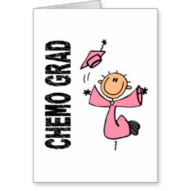 Pink CHEMO GRAD 1 (Breast Cancer) card