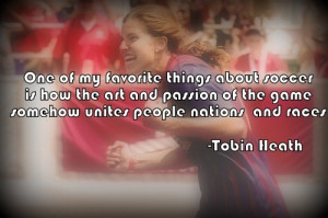 Tobin Heath on soccer uniting nations...
