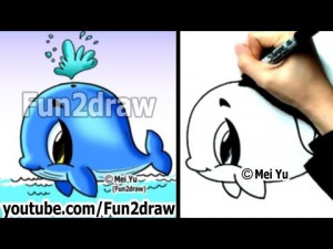 Cartoons Whales, Fun2Draw Drawing, Drawing Cartoons Fun2Draw, Fun2Draw ...