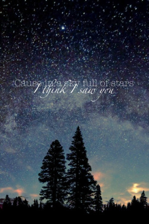 ... phrases, quote, sky, coldplay quotes, ♦, a sky full of stars, asfos