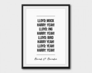 ... quote, movie quote, typography quote poster, movie print, funny quote